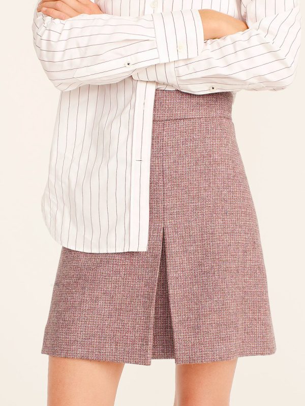 Birdseye Twill-wool Skirt